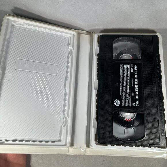 Dr Seuss How The Grinch Stole Christmas VHS Not Rated Boris Karloff Warner Bros - Picture 3 of 3